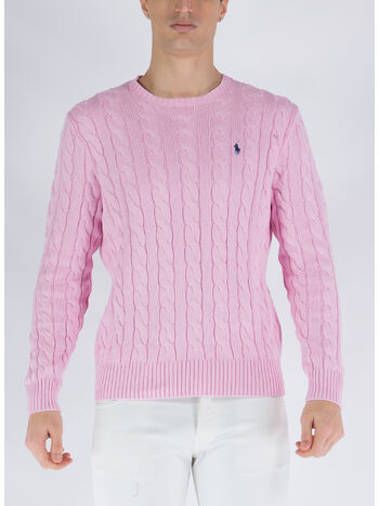 MAGLIONE A TRECCIA, CARMEL PINK, small