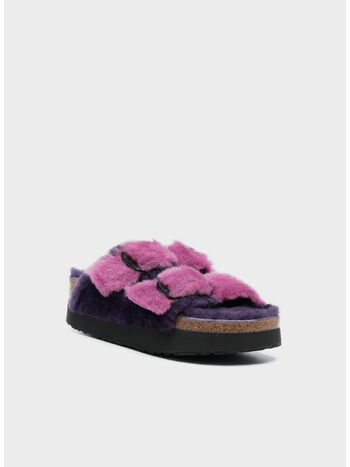 CIABATTA ARIZONA BIG BUCKLE SHEARLING, DARK BERRY, small