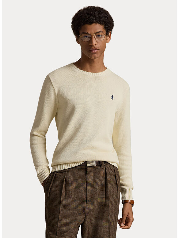 MAGLIONE MANICHE LUNGHE, ANDOVER CREAM, medium