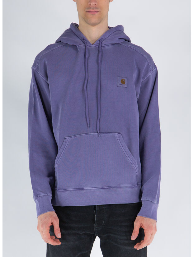 FELPA NELSON CON CAPPUCCIO, 1D3GD ARRENGA GARMENT DYED, large