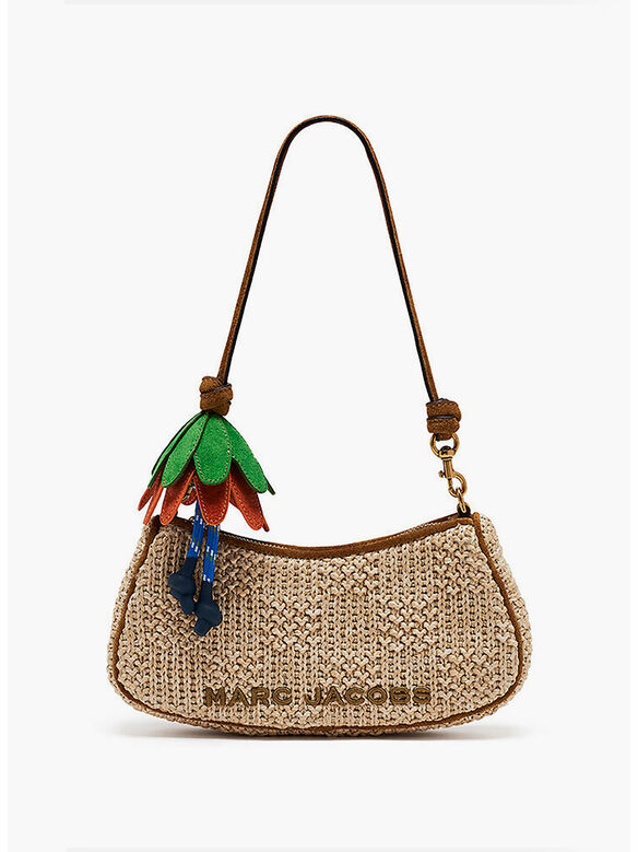 BORSA THE SUMMER WOVEN CHARM SHOULDER, 255 NATURAL, medium