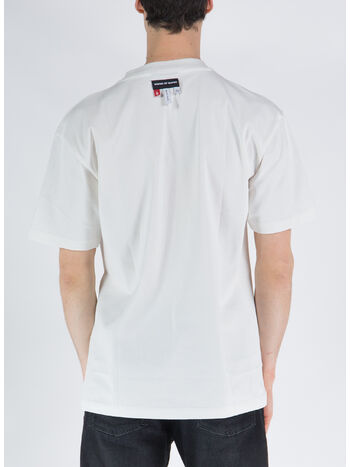 T-SHIRT WITH IN LOVE PANDY PRINT, OFF WHITE, small