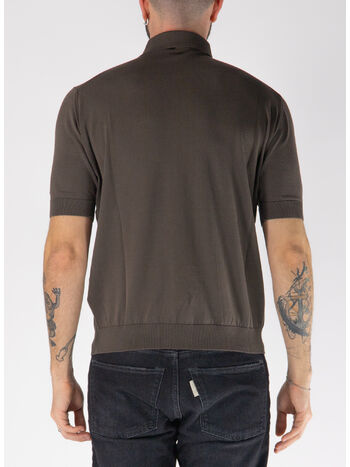 POLO IN MAGLIA A MANICHE CORTE, 289, small