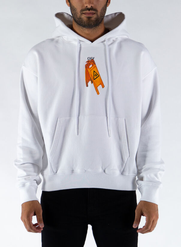 OFF-WHITE FELPA PASCAL SKELETON OVER HOODIE Rosa Uomo | Selecteur