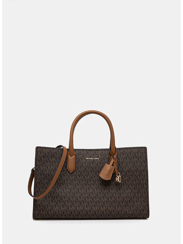 BORSA A MANO SCARLETT MEDIA IN PELLE, 252 BRN/ACORN, medium