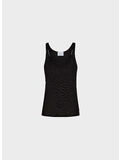 CANOTTA IN MAGLIA CON SCOLLO U, 9000 NERO, thumb