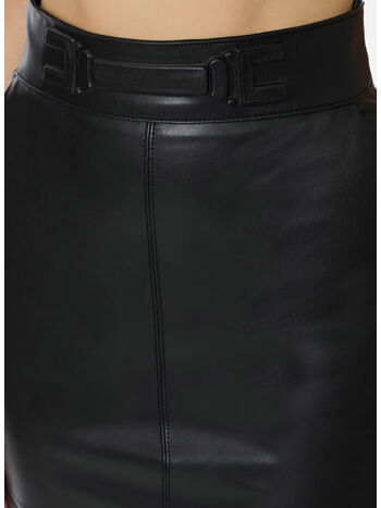 GONNA CON LOGO EMBOSSED, 110 NERO, small