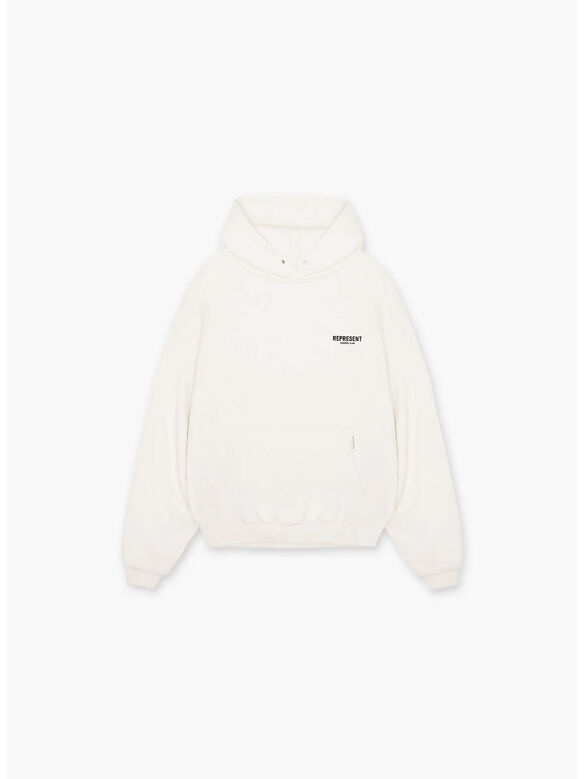 FELPA HOODIE OWNERS CLUB, 072 FLAT WHITE, medium