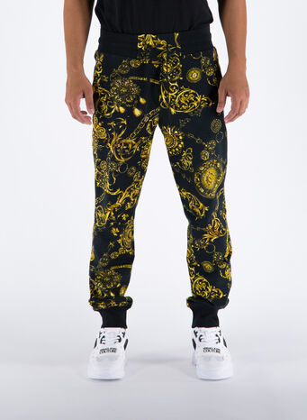PANTALONE SPRINT BIJOUX BAROCCO, G89BLACK, small
