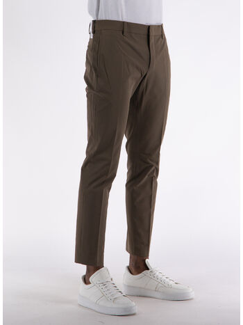 PANTALONE SLIM, 0160 MARRONE MEDIO, small