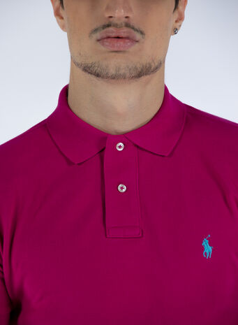 POLO A MANICHE CORTE, 031ARUBAPINK, small