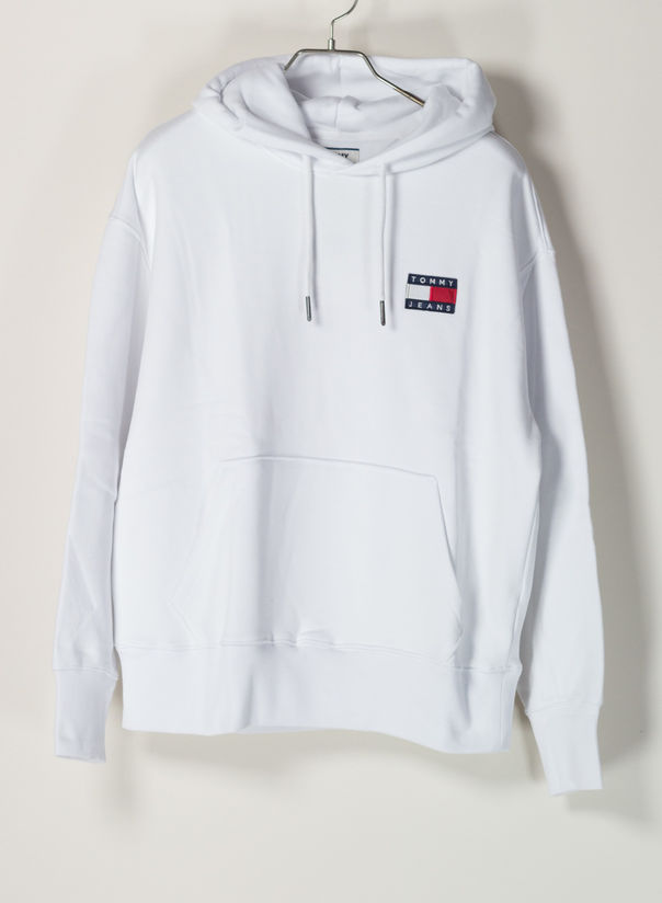 FELPA CON CAPPUCCIO E DISTINTIVO TOMMY, 100, large