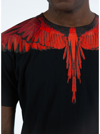 T-SHIRT ICON WINGS REGULAR, 1025 BLACK RED, small