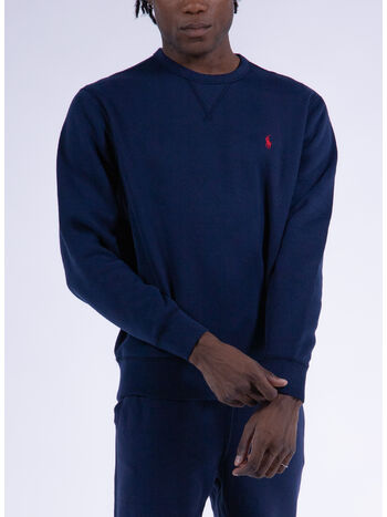 FELPA GIROCOLLO CON LOGO RICAMATO, CRUISE NAVY, small