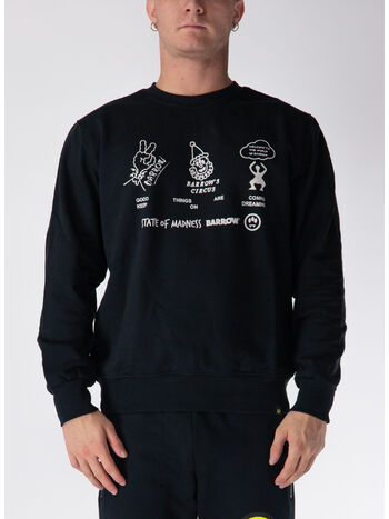 FELPA GIROCOLLO STATE OF MADNESS UNISEX, 110 NERO/BLACK, small