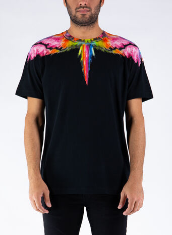T-SHIRT COLORDUST WINGS REGULAR, 1084BLACKMULTI, small