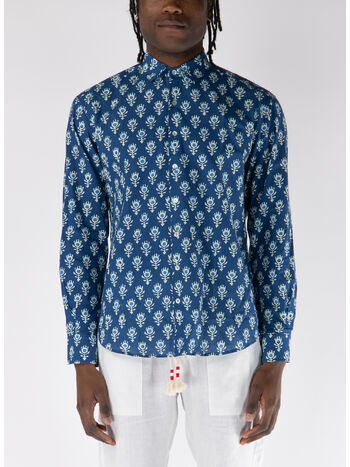 CAMICIA SIKELIA INDIGO SHAPE, 01707H 61, small