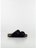 CIABATTA ARIZONA BIG BUCKLE SHEARLING, BLACK GOLD, thumb