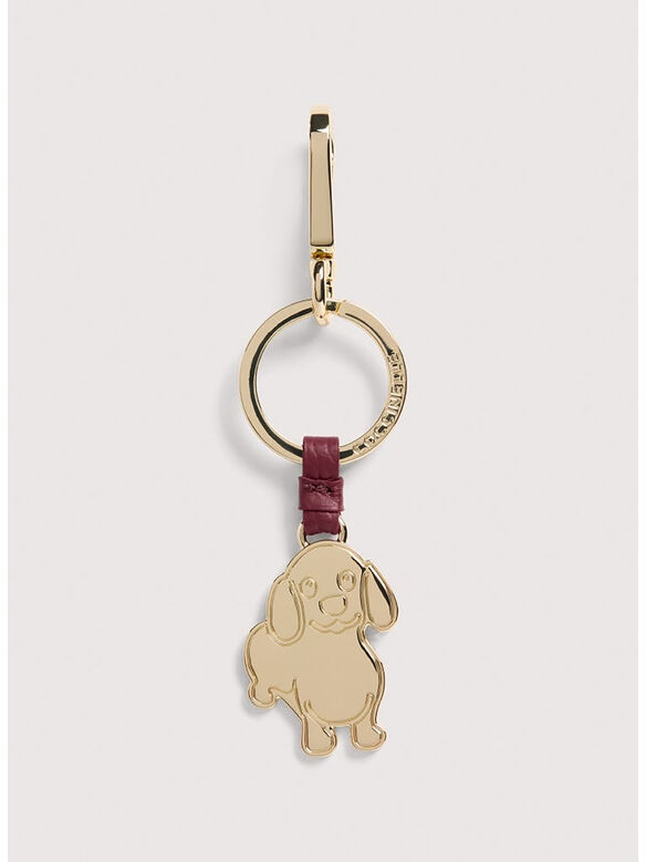 PORTACHIAVI BASIC METAL LIGHT GOLD DOG, R52 RIBES, medium