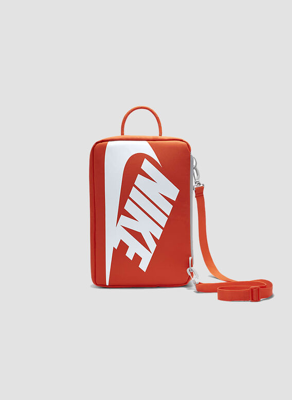 BORSA PORTASCARPE, ORANGE/WHITE, medium