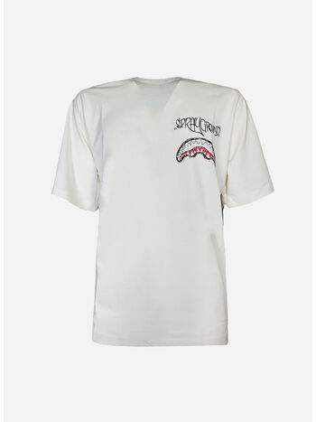 T-SHIRT DIABLO BEAR DOODLE, IVORY, small
