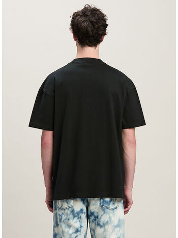 T-SHIRT COLLEGE, 1003 BLACK/OFF WHITE, small