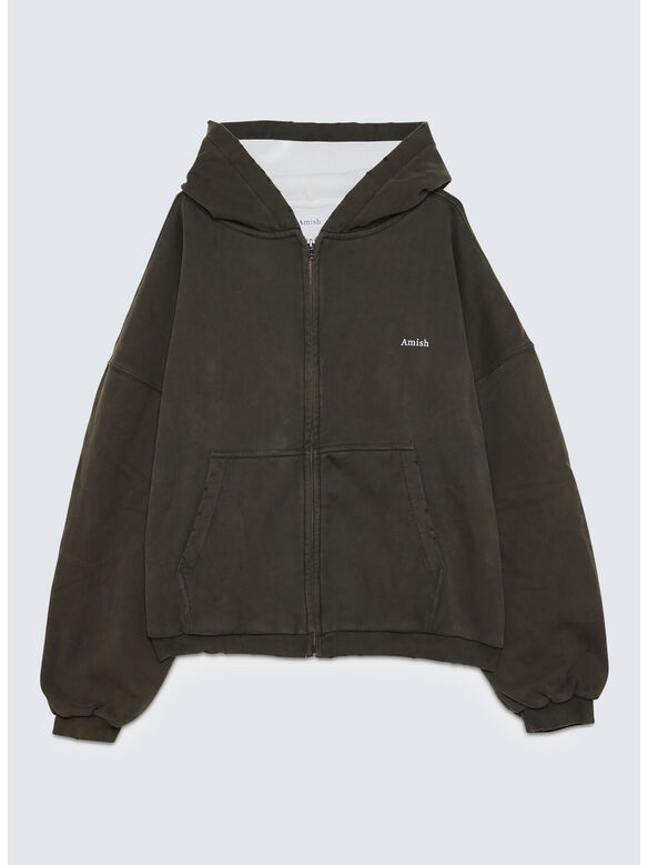 FELPA HOOD ZIP, C0103 STONE, medium