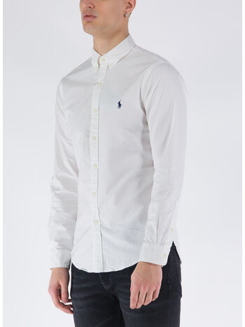 CAMICIA A MANICHE LUNGHE, 002WHITE, small