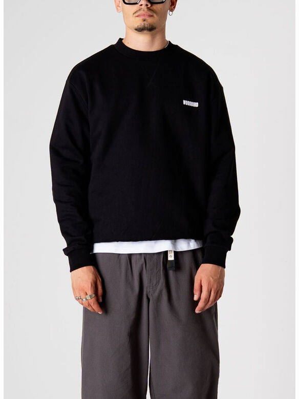 FELPA GIROCOLLO WBCANE MING, BLACK, medium