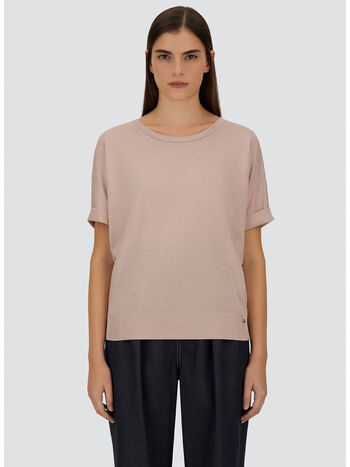T-SHIRT MANICHE RISVOLTATE, 4035 CIPRIA, small