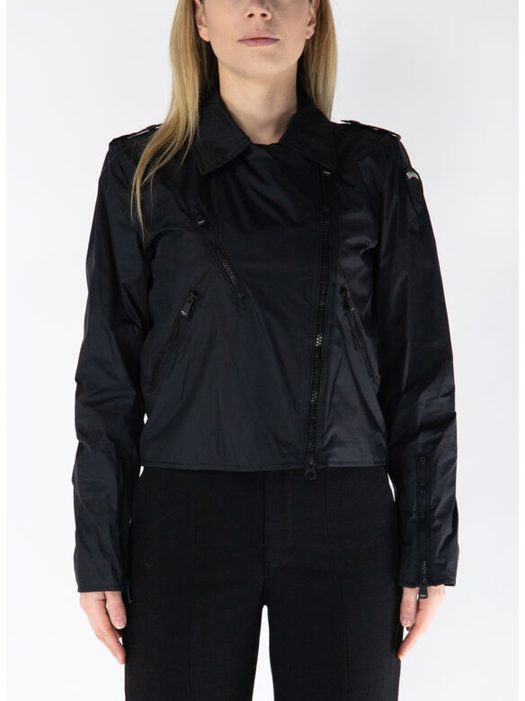 GIACCA CHIODO NYLON ZAMORA, 999 NERO, medium