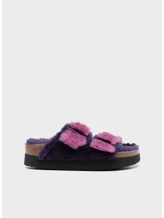 CIABATTA ARIZONA BIG BUCKLE SHEARLING, DARK BERRY, large