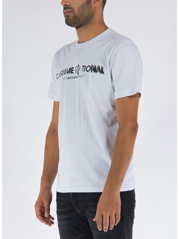T-SHIRT CON STAMPA, BIANCO, small