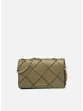 BORSA A TRACOLLA JET SET MEDIA IN PELLE INTRECCIATA, 367 SAFARIGREEN, thumb