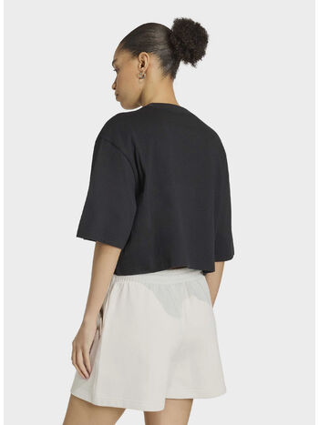 T-SHIRT CROP, BLACK, small