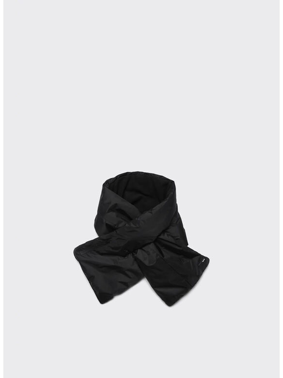 SCIARPA IMBOTTITA IN NYLON, 01 BLACK, medium