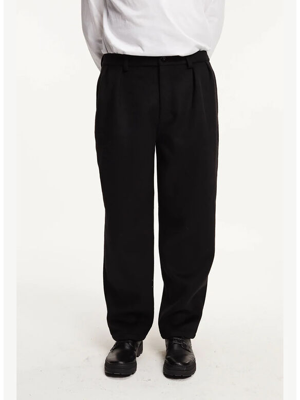 PANTALONE WOOL SUITE, BLACK, medium