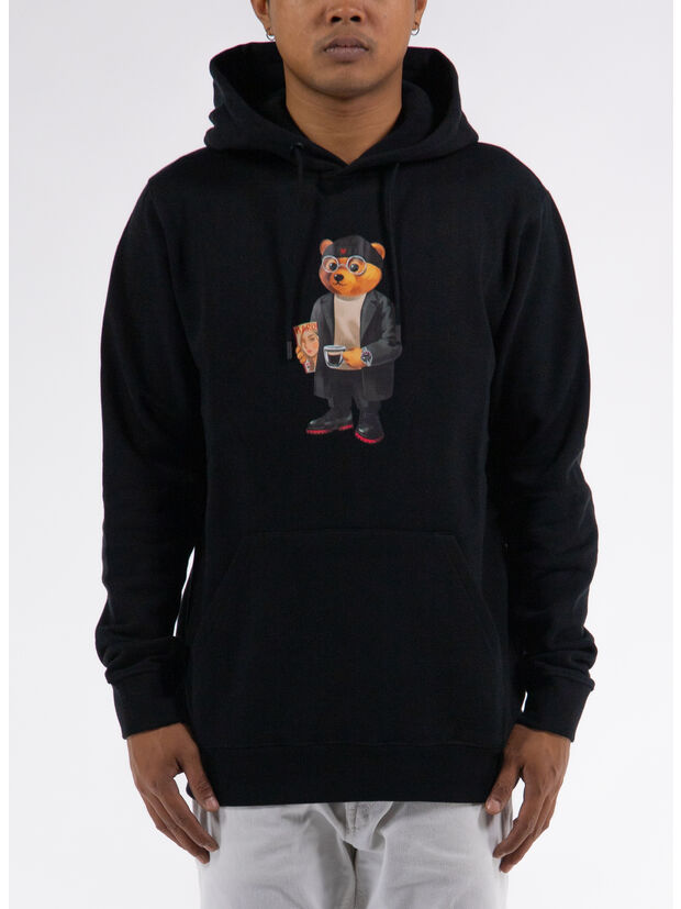FELPA HOODIE FILOU, 01 BLACK, large