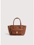 BORSA A SPALLA DOUBLE BEAT MEDIUM, W11 COGNAC, thumb