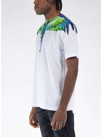 T-SHIRT ICON WINGS BASIC, 0150 WHITE LIGHT GREEN, small