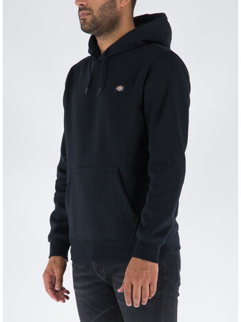 FELPA OAKPORT CON CAPPUCCIO, BLK1 BLACK, small