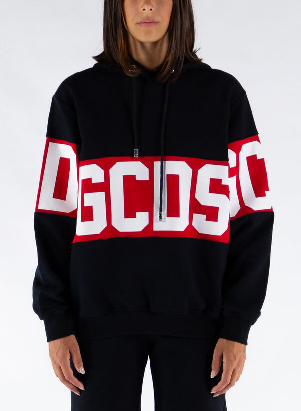 GCDS FELPA BAND LOGO HOODIE a397696 24346 Selecteur