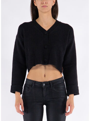 CARDIGAN CORTO, NERO, small