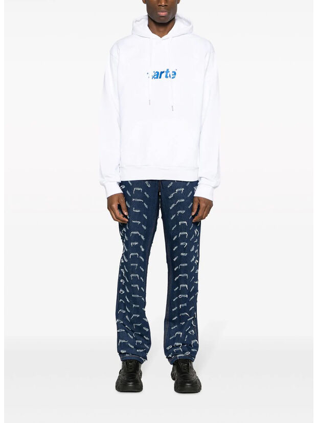 FELPA FADE, WHITE, large