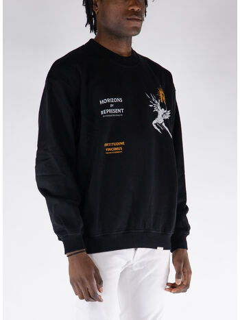 FELPA CREW ICARUS, 01 JET BLACK, small