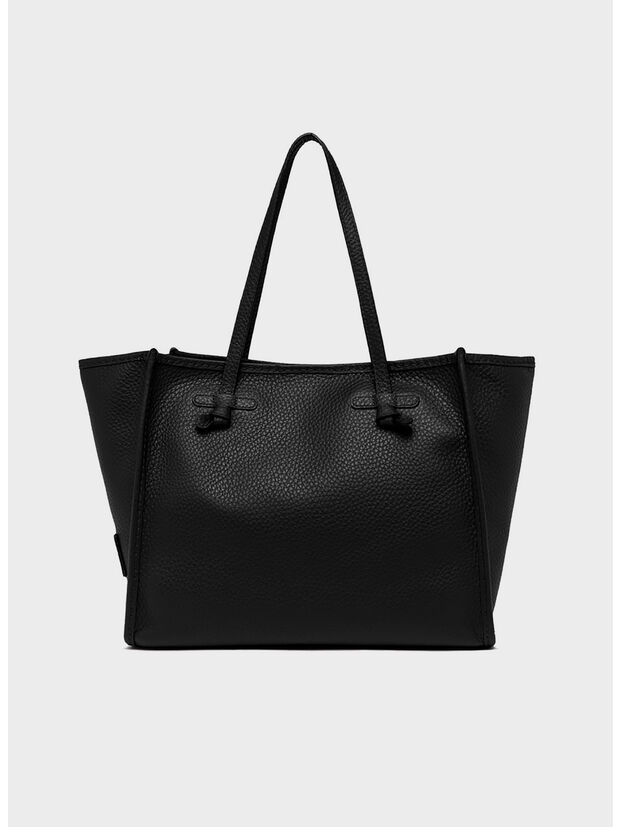 BORSA TOTE IN PELLE, 001 NERO, large