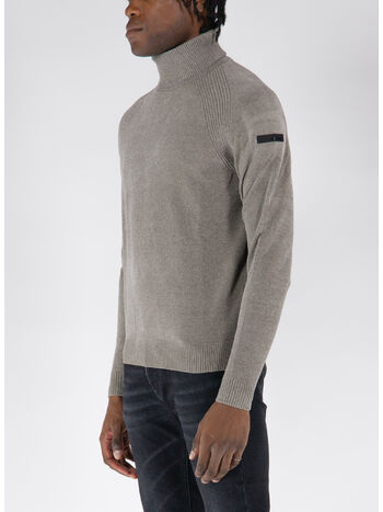 MAGLIONE COLLO ALTO, 84 SABBIA, small