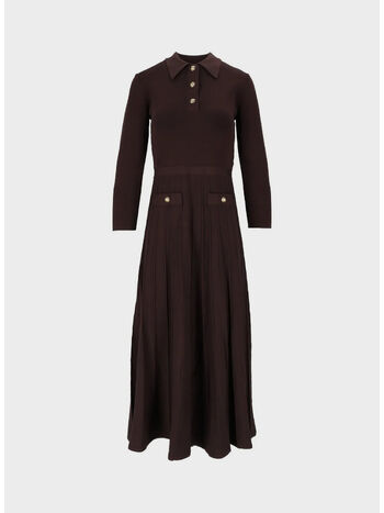 ABITO POLO FLARE MINI, 201 CHOCOLATE, small