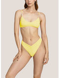 BIKINI A V CON SPALLINE IN PERLE, 020 GIALLO, thumb