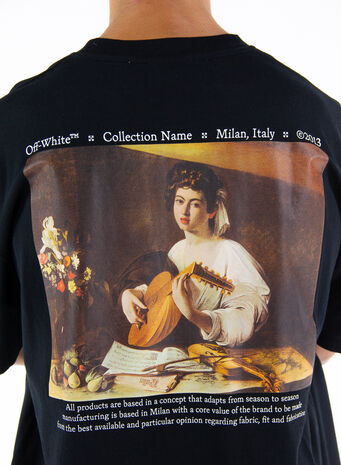 T-SHIRT CARAVAGGIO LUTE S/S OVER TEE, 1084BLACKMULTI, small